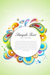 Abstract Colourful Vector Background with Sample Text